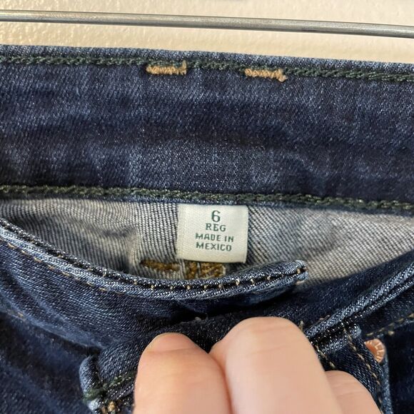 Women's L.L. BeanFlex Jeans High-Rise Slim-Leg Ankle Sz 6 - Picture 7 of 10